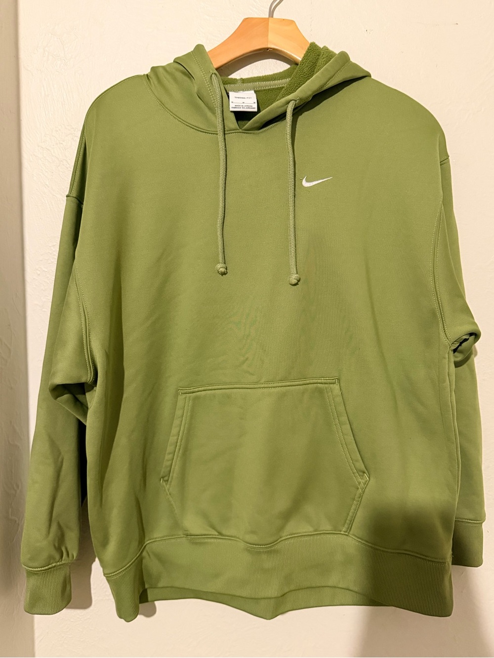 Nike Green Pullover Hoodie with White Swoosh